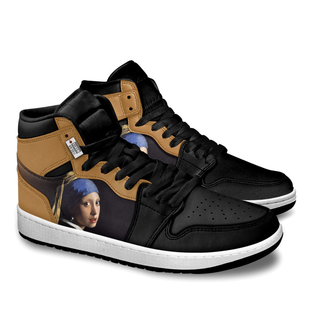 Girl with a Pearl Earring J1 Shoes Custom- gearwanta.com