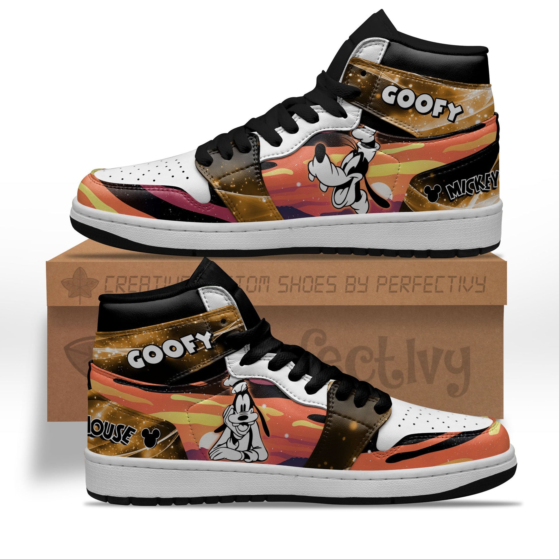 Goofy Characters Silhouette J1 Shoes Custom PT10-Gear Wanta