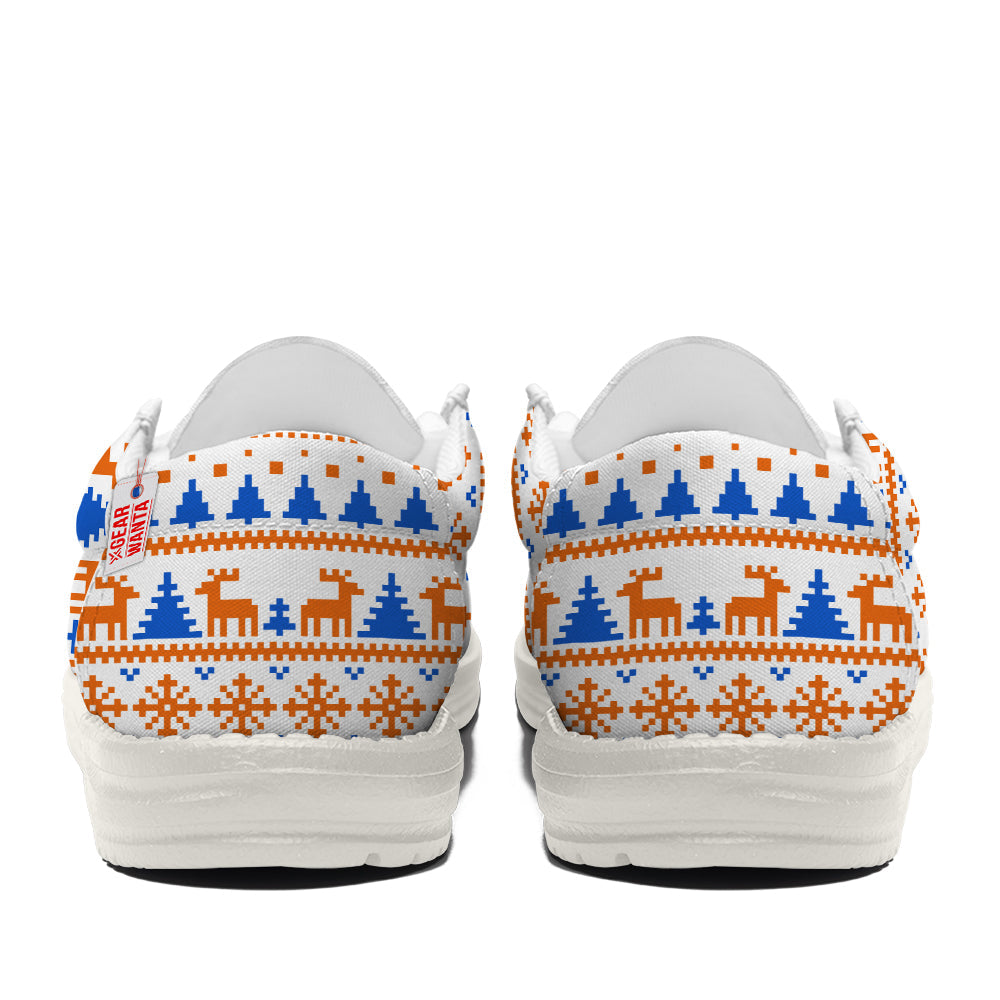 Goofy Christmas Ugly Canvas Loafer Shoes-gearwanta.com