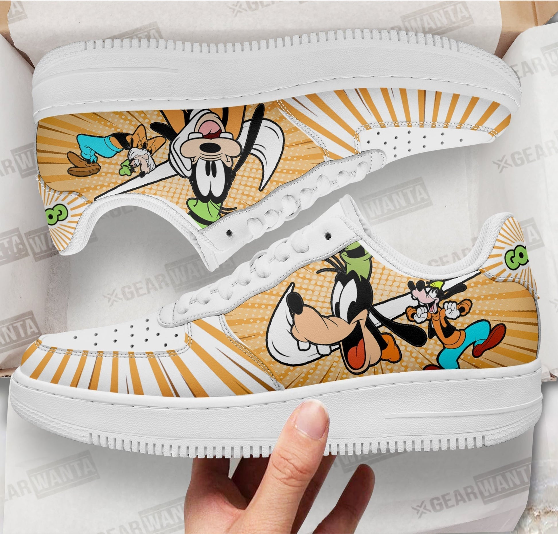 Goofy Air Sneakers Custom Shoes-Gear Wanta