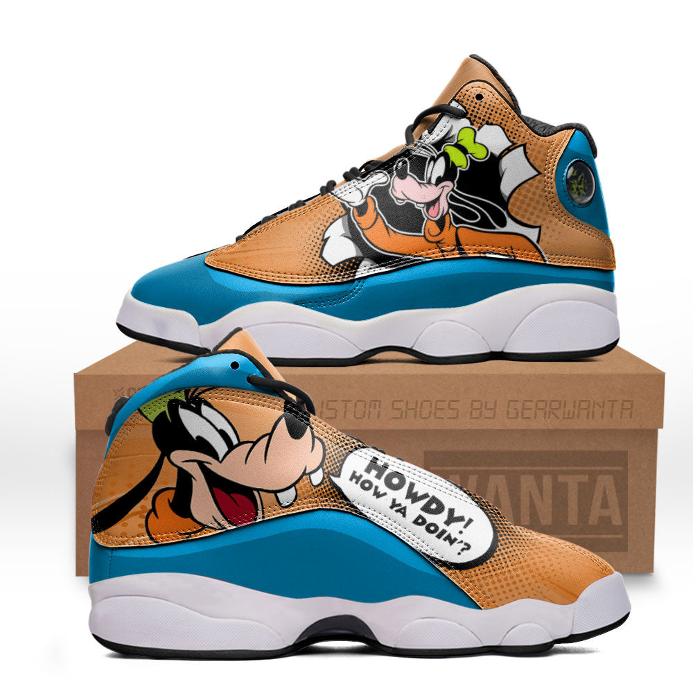 Goofy J13 Sneakers Custom Comic Style Shoes-Gear Wanta