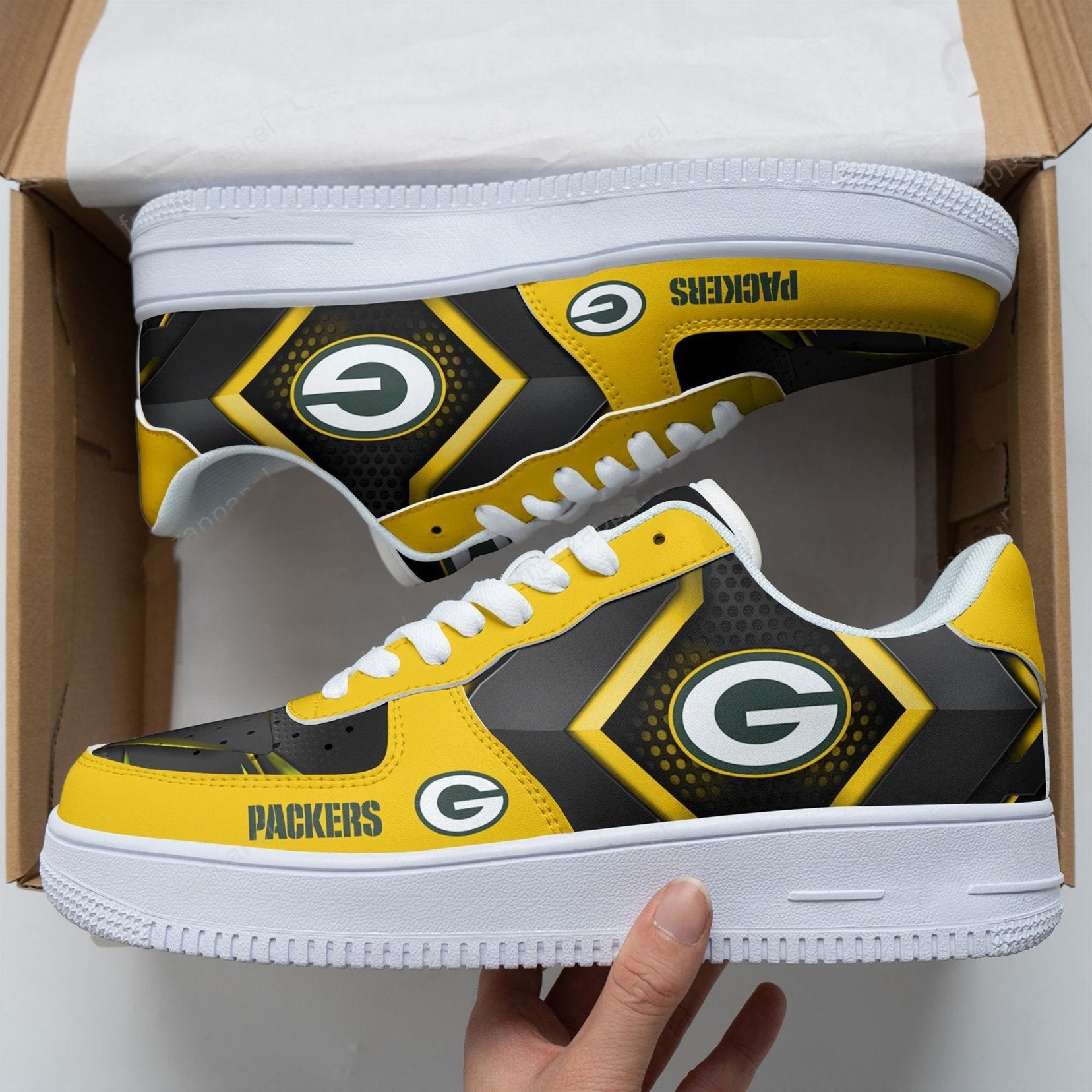 Green Bay Packers Air Sneakers Custom Shoes For Fans-Gear Wanta