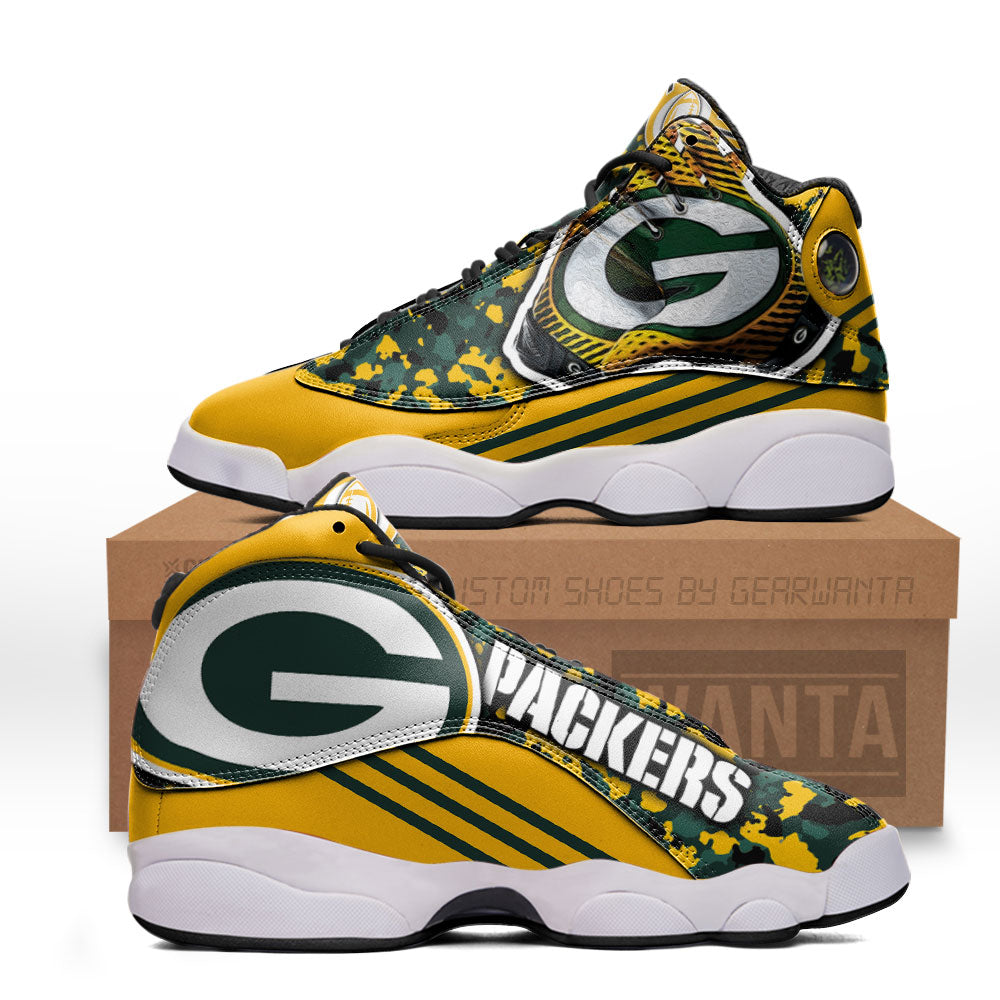 Green Bay Packers J13 Sneakers Custom Shoes-Gear Wanta