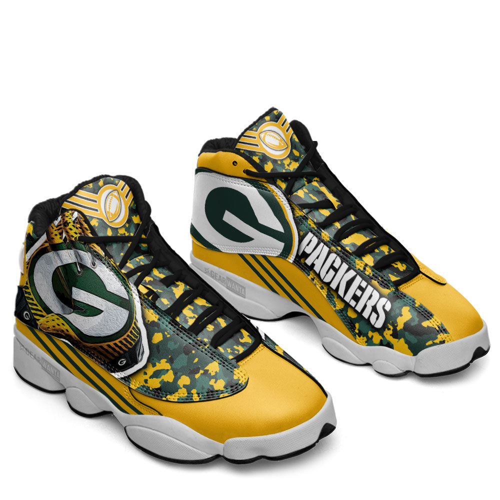 Green Bay Packers J13 Sneakers Custom Shoes-Gear Wanta