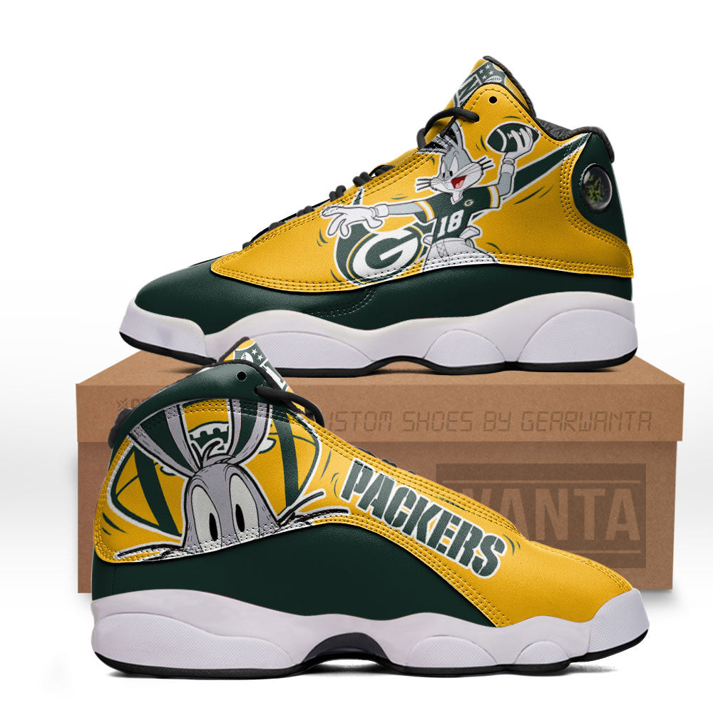 Green Bay Packers J13 SneakersCustom Shoes-Gear Wanta