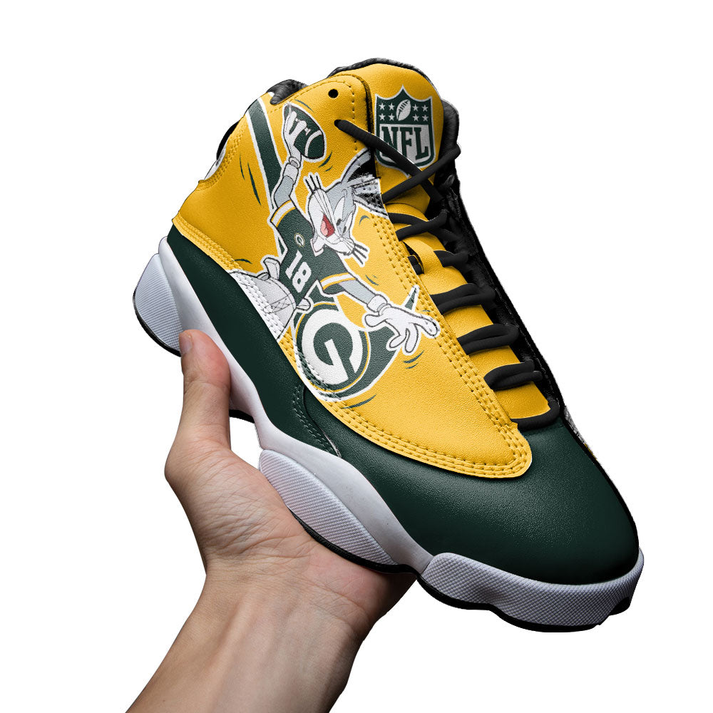 Green Bay Packers J13 SneakersCustom Shoes-Gear Wanta