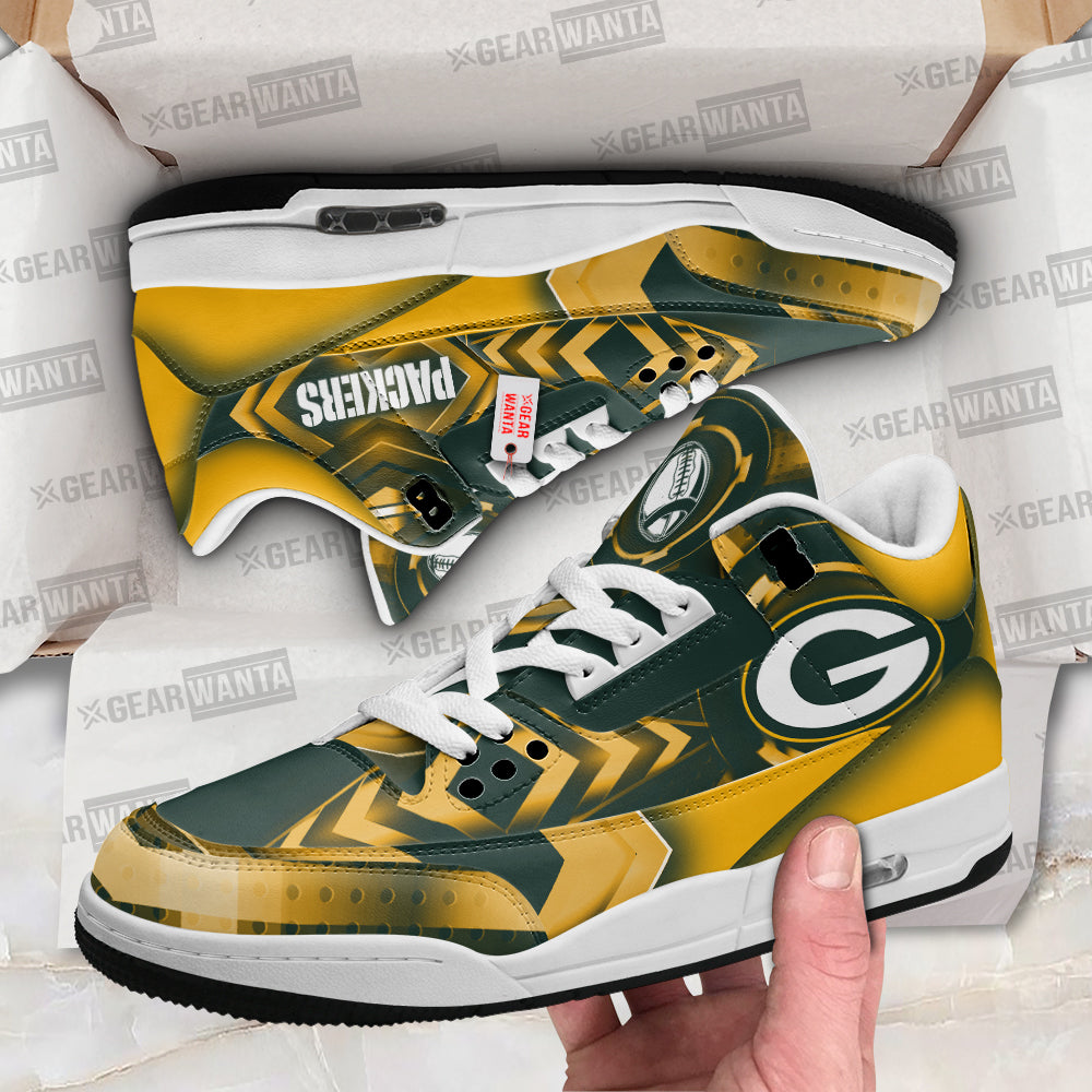 Green Bay Packers J3 Sneakers Custom Shoes-Gear Wanta