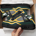Green Bay Packers Aj4 Sneakers Custom Shoes-Gear Wanta