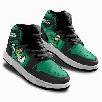 Green Lantern Kids J1 Sneakers Custom Shoes For Kids-Gear Wanta