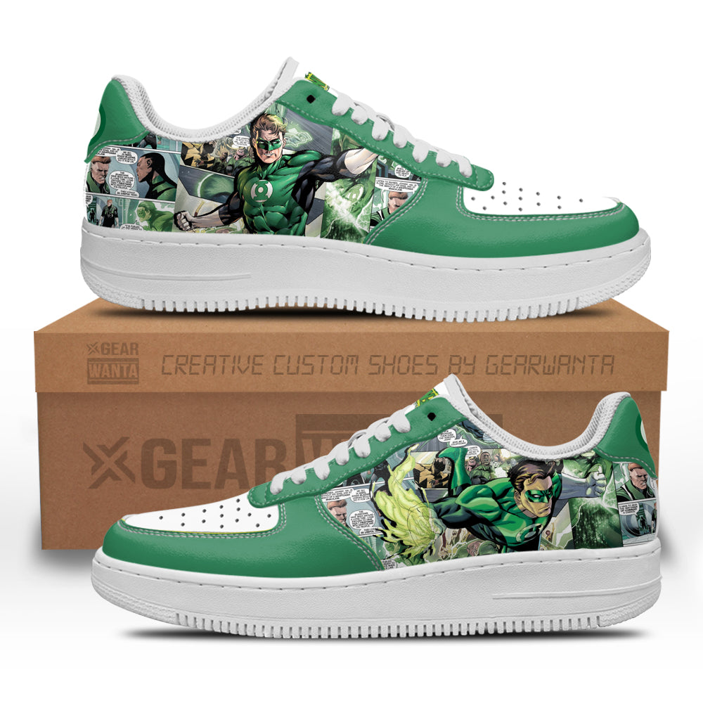 Green Latern Air Sneakers Custom Superhero Comic Shoes-Gear Wanta