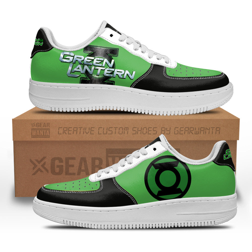 Green Latern Super Hero Custom Air Sneakers QD22-Gear Wanta