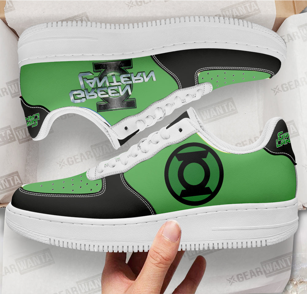 Green Latern Super Hero Custom Air Sneakers QD22-Gear Wanta