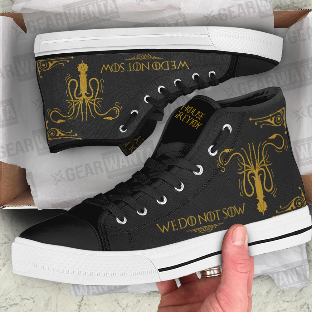 Greyjoy 2 Game Of Thrones High Top Shoes Custom For Fans-Gear Wanta