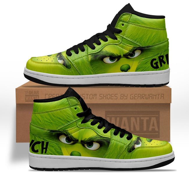 Grinch Costume J1 Sneakers Custom For Christmas-Gear Wanta