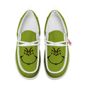 Grinch Face Canvas Loafer Shoes-gearwanta.com