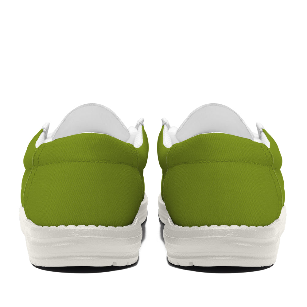 Grinch Face Canvas Loafer Shoes-gearwanta.com