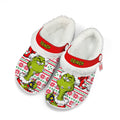 Grinch Fleece Clogs Shoes Christmas Custom For FansGearwanta.com