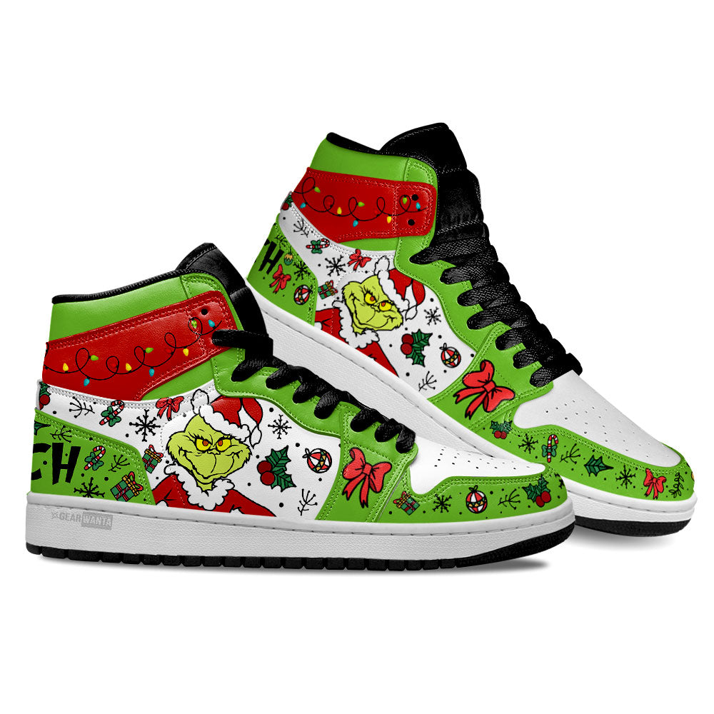Grinch J1 Sneakers Custom Christmas Shoes-Gear Wanta