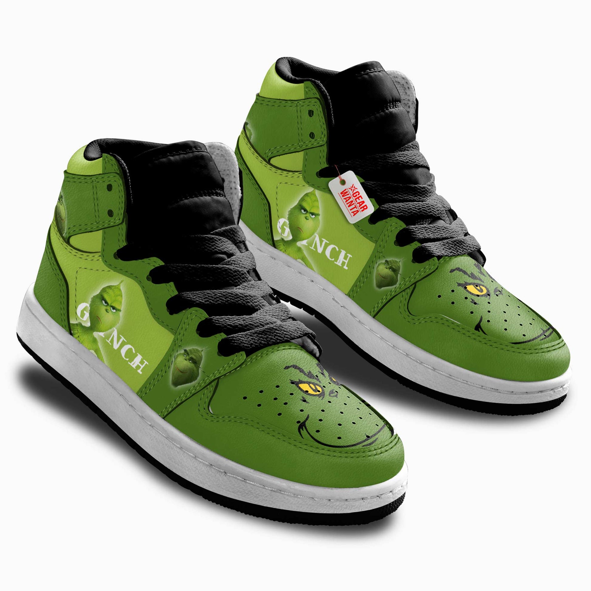 Grinch Kid Sneakers Custom For KidsGear Anime