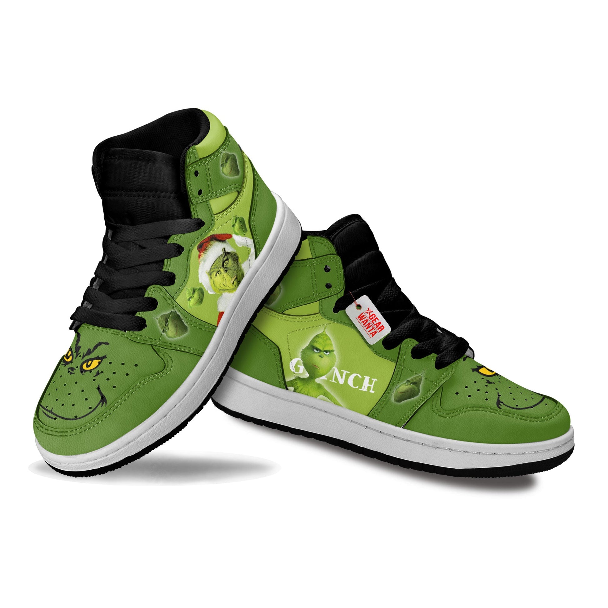 Grinch Kid Sneakers Custom For KidsGear Anime