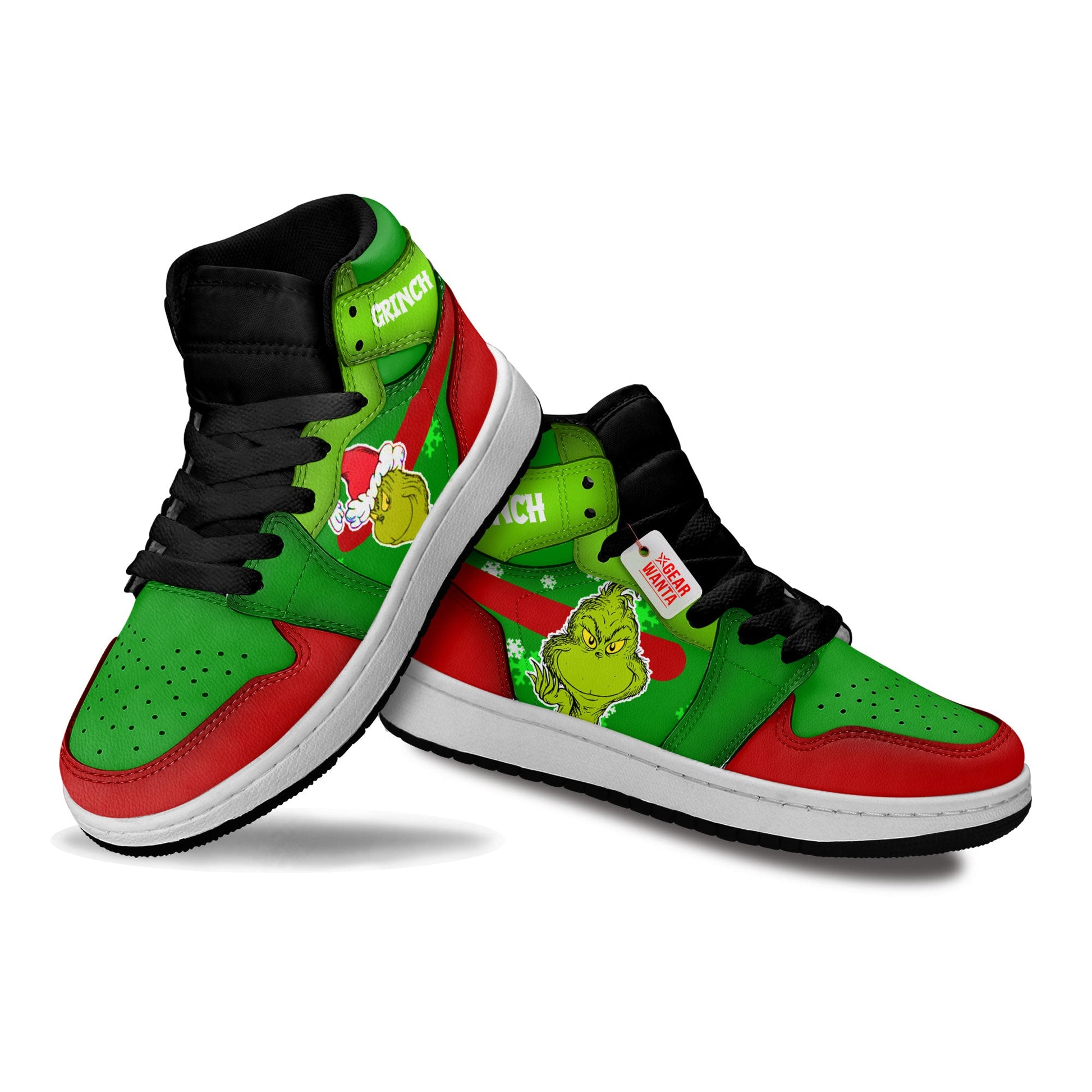 Grinch Kid Sneakers Custom For KidsGear Anime