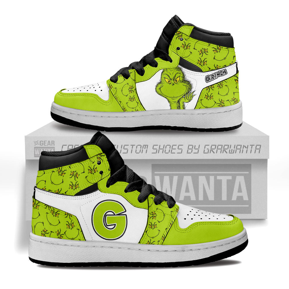 Grinch Kid J1s Sneakers Cartoon Collection - Gearwanta.com