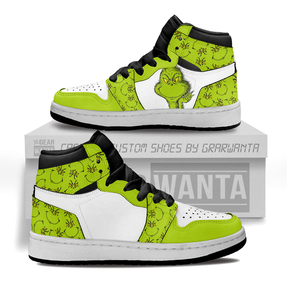 Grinch Kid J1s Sneakers Cartoon Collection - Gearwanta.com