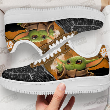 Grogu Baby Yoda Air Sneakers Custom Star Wars Shoes-Gear Wanta