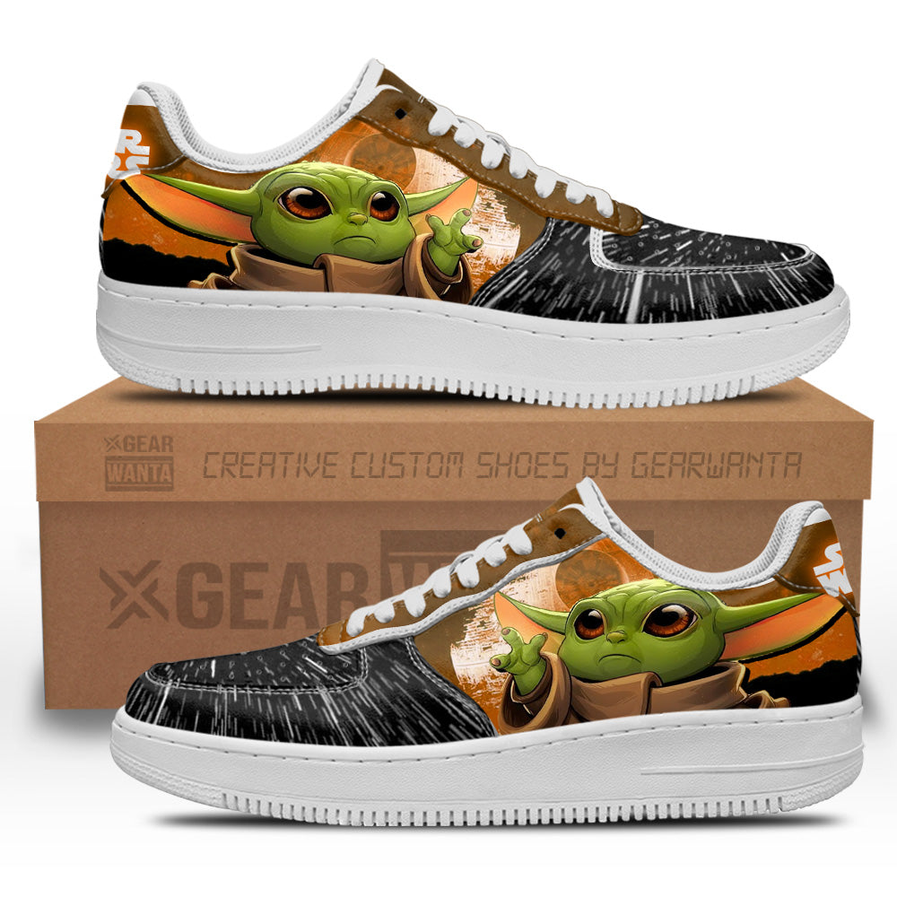 Grogu Baby Yoda Air Sneakers Custom Star Wars Shoes-Gear Wanta