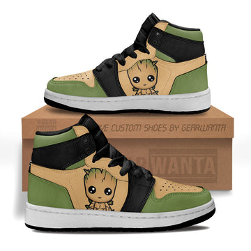 Groot Superhero Kid Sneakers Custom-Gear Wanta