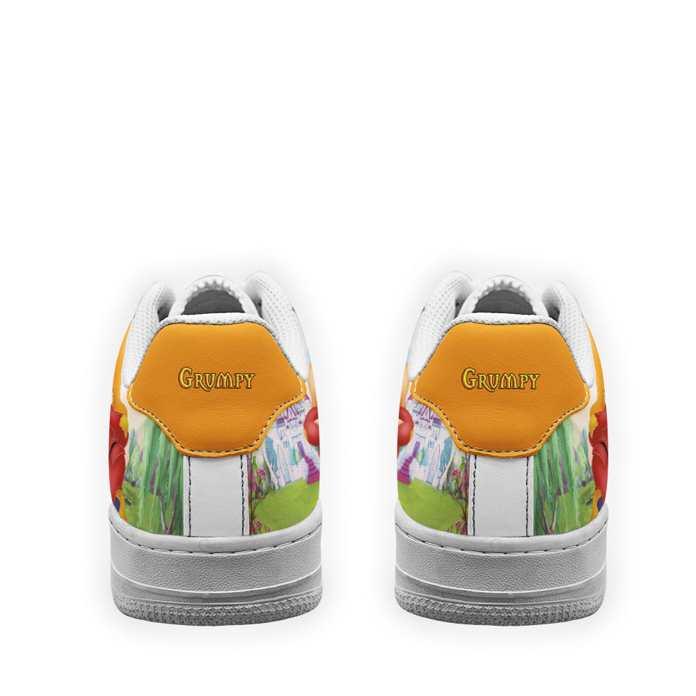 Grumpy Snow White and 7 Dwarfs Custom Air Sneakers QD12-Gear Wanta