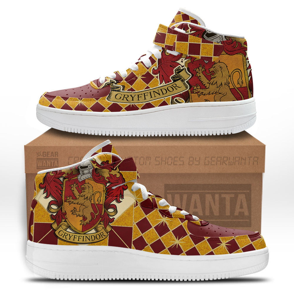 Gryffindor Air Mid Shoes Custom Harry Potter Sneakers Fans-Gear Wanta