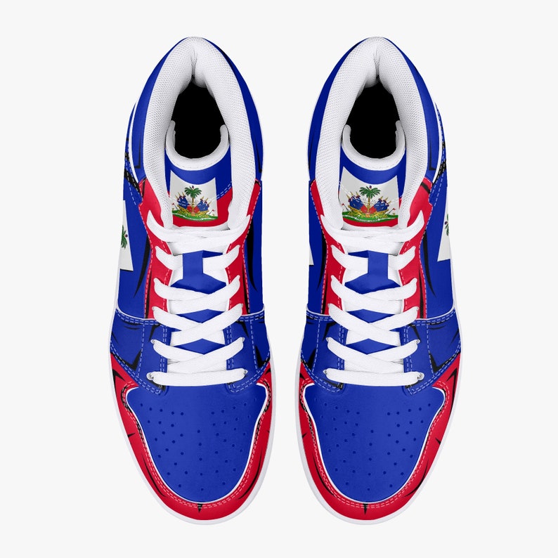 Haitian Flag JD1 High Top Shoes 