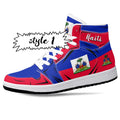 Haitian Flag JD1 High Top Shoes 