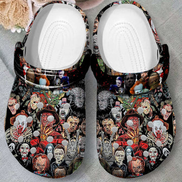 Halloween Horror Character Clogs Shoes