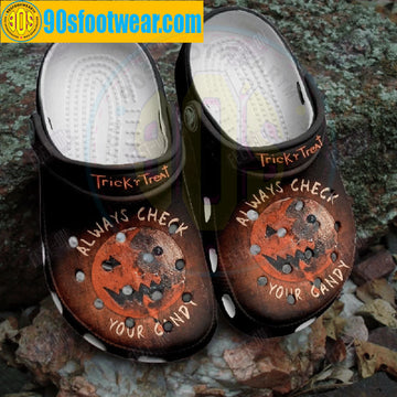 Halloween Movie Always Check Your Candy Tricks or Treat Classic Clogs-gearwanta.com