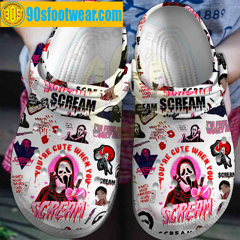 Halloween Movie Cute Scream Movie Pattern Classic Clogs-gearwanta.com