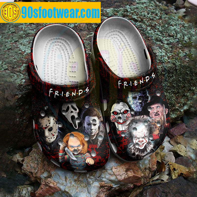 Halloween Movie Friends Top Horror Movie Characters Classic Clogs-gearwanta.com