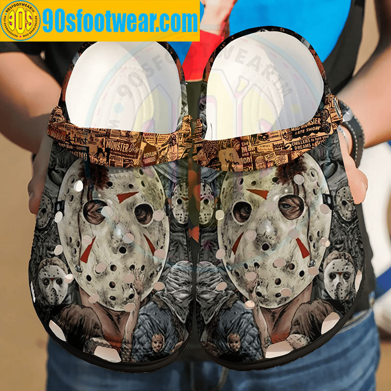 Halloween Movie Michael Myers Face Mask Pattern Classic Clogs-gearwanta.com