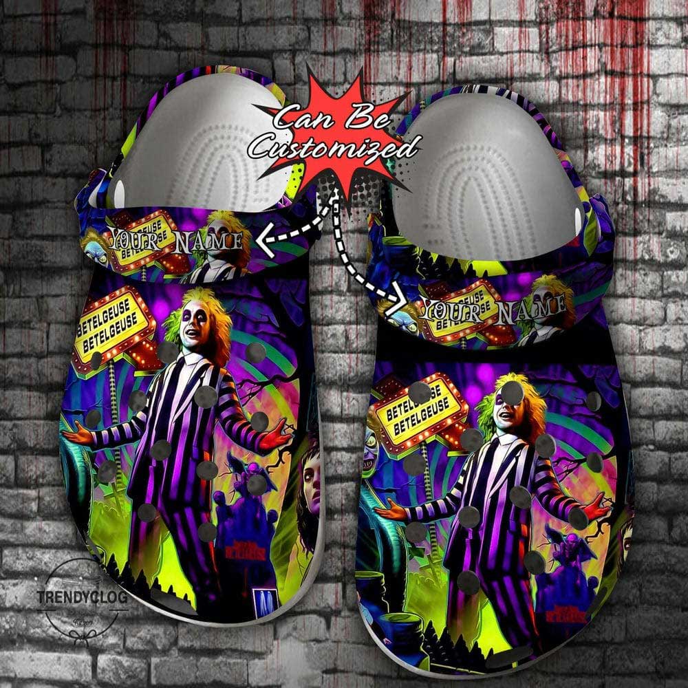 Halloween Personalized Halloween Horror Movies Beetlejuice Clogs Shoes-gearwanta.com