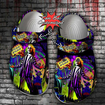 Halloween Personalized Halloween Horror Movies Beetlejuice Clogs Shoes-gearwanta.com