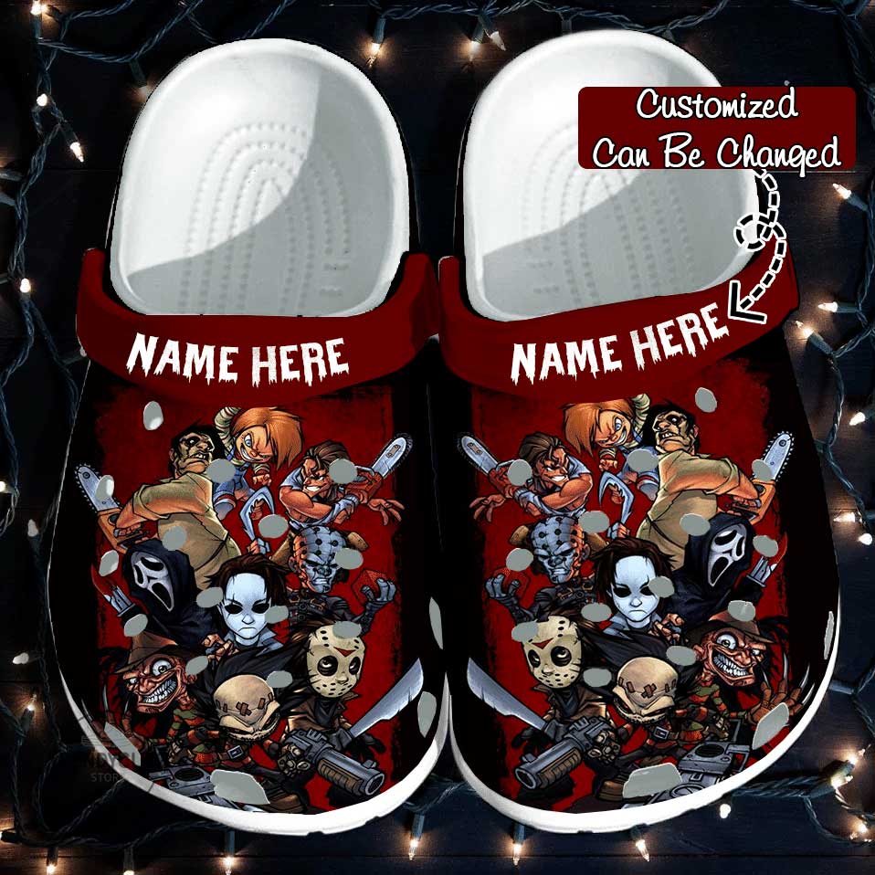 Halloween Personalized Horror Movies Clogs Shoes-gearwanta.com