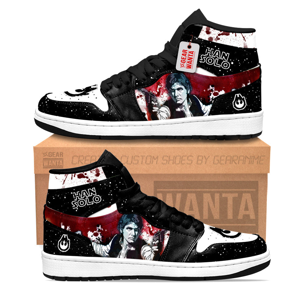 Han Solo Star Wars J1 Shoes Custom Sneakers PT21-Gear Wanta