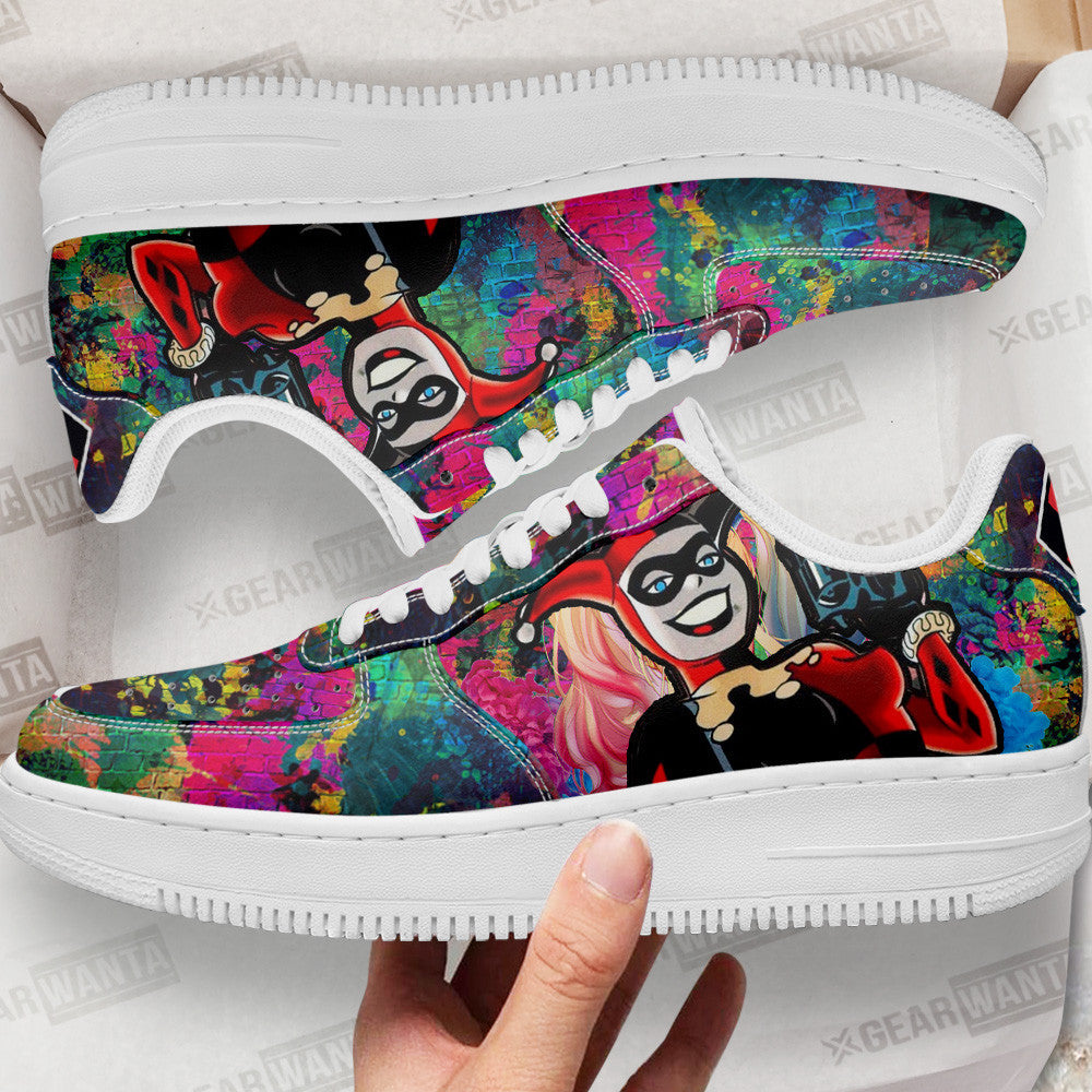 Harley Quinn Air Sneakers Custom For Fans-Gear Wanta