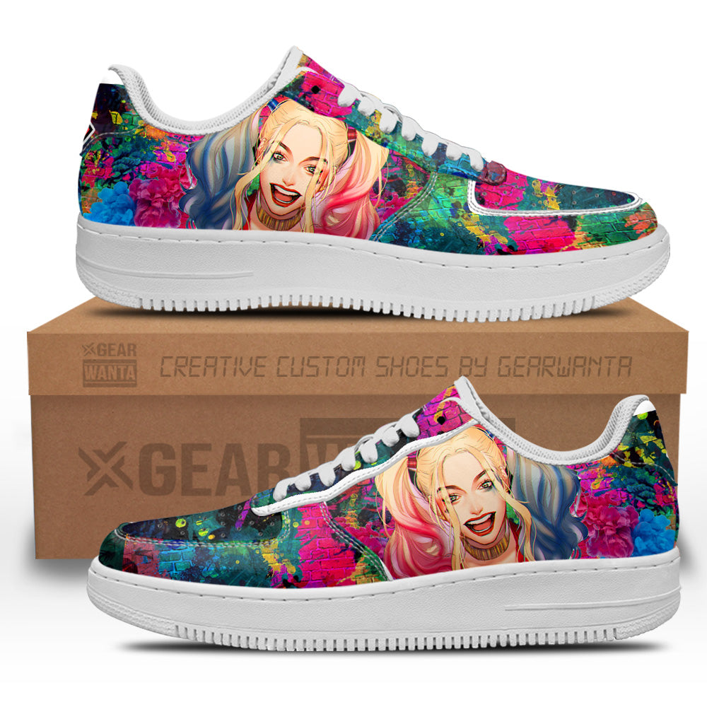 Harley Quinn Air Sneakers Custom For Fans-Gear Wanta