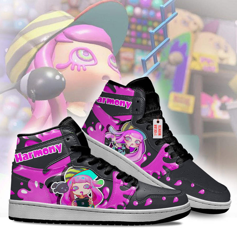 Harmony Splatoon J1 Sneakers Custom Shoes For Gaming Fans-Gear Wanta