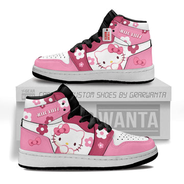 Hello Kitty Kids J1 Sneakers Custom Name