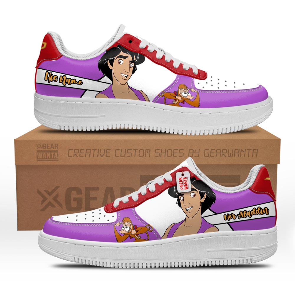 Her Aladdin Air Sneakers His and Her Personalized Collection Perfectivy