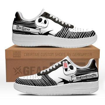 Her Jack Skellington Air Sneakers His and Her Personalized Collection Perfectivy