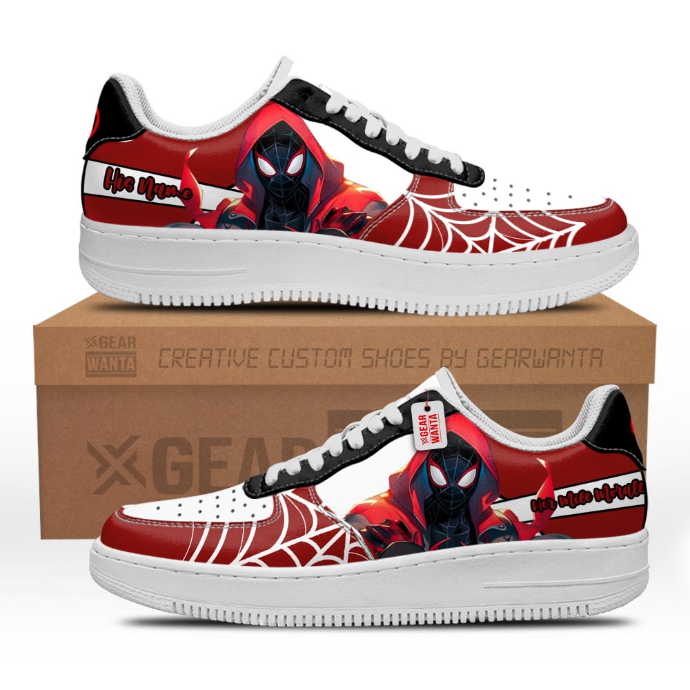 Her Mile Morales Air Sneakers His and Her Personalized Collection Perfectivy
